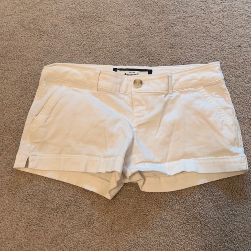 Abercrombie Kids White Jean Shorts